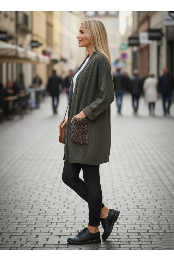 ΖΑΚΕΤΑ ΓΡΑΜΜΗ LOOSE OVERSIZED ΜΕ LEOPARD PRINT ΣΤΙΣ ΤΣΕΠΕΣ