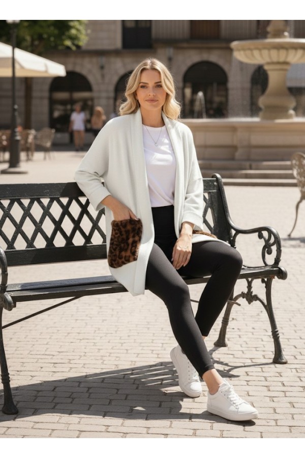 ΖΑΚΕΤΑ ΓΡΑΜΜΗ LOOSE OVERSIZED ΜΕ LEOPARD PRINT ΣΤΙΣ ΤΣΕΠΕΣ
