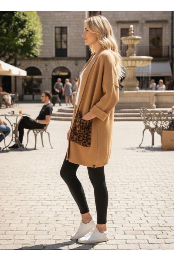 ΖΑΚΕΤΑ ΓΡΑΜΜΗ LOOSE OVERSIZED ΜΕ LEOPARD PRINT ΣΤΙΣ ΤΣΕΠΕΣ