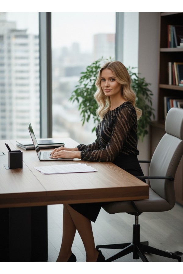 ΜΠΛΟΥΖΑ SIFON ΥΦΑΣΜΑ BUSINESS LOOK