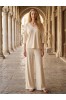 ΣΕΤ RELAXED FIT RIBBED  ΜΕ ΨΗΛΟΜΕΣΗ ΠΑΝΤΕΛΟΝΑ ΜΕ ΛΑΣΤΙΧΟ ΣΤΗΝ ΜΕΣΗ