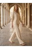 ΣΕΤ RELAXED FIT RIBBED  ΜΕ ΨΗΛΟΜΕΣΗ ΠΑΝΤΕΛΟΝΑ ΜΕ ΛΑΣΤΙΧΟ ΣΤΗΝ ΜΕΣΗ