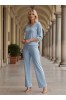 ΣΕΤ RELAXED FIT RIBBED  ΜΕ ΨΗΛΟΜΕΣΗ ΠΑΝΤΕΛΟΝΑ ΜΕ ΛΑΣΤΙΧΟ ΣΤΗΝ ΜΕΣΗ
