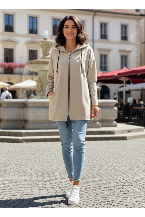 ΖΑΚΕΤΑ OVERSIZED ΜΕ ΚΟΥΚΟΥΛΑ