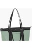 SHOPPING BAG ΜΕ ΔΙΧΡΩΜΙΑ ΚΑΙ ΑΝΑΓΛΥΦΟ ΥΛΙΚΟ