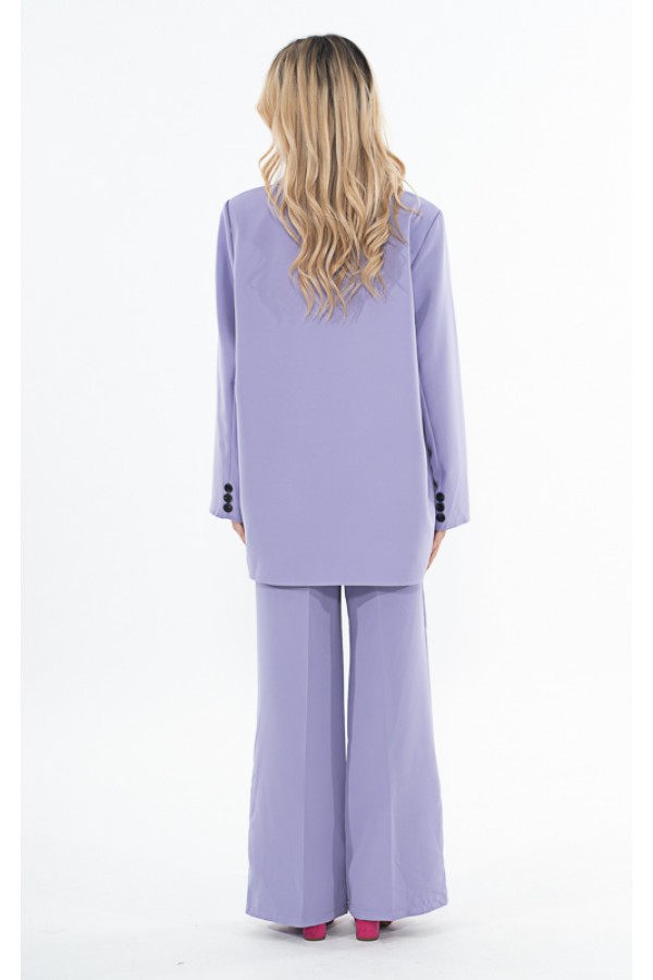 ΚΟΥΣΤΟΥΜΙ OVERSIZE ΦΟΔΡΑΡΙΣΜΕΝΟ ΣΑΚΑΚΙ ΚΑΙ ΠΑΝΤΕΛΟΝΙ ΜΕ ΛΑΣΤΙΧΟ ΣΤΗΝ ΜΕΣΗ
