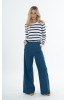 ΜΠΛΟΥΖΑ ΜΕ ΡΙΓΑ VISCOSE BLUE SEVEN