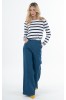 ΜΠΛΟΥΖΑ ΜΕ ΡΙΓΑ VISCOSE BLUE SEVEN