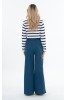 ΜΠΛΟΥΖΑ ΜΕ ΡΙΓΑ VISCOSE BLUE SEVEN