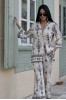 ΣΕΤ (ΠΟΥΚΑΜΙΣΑ-ΠΑΝΤΕΛΟΝΑ) LINEN LOOK ΜΕ ΜΠΟΡΝΤΟΥΡΑ