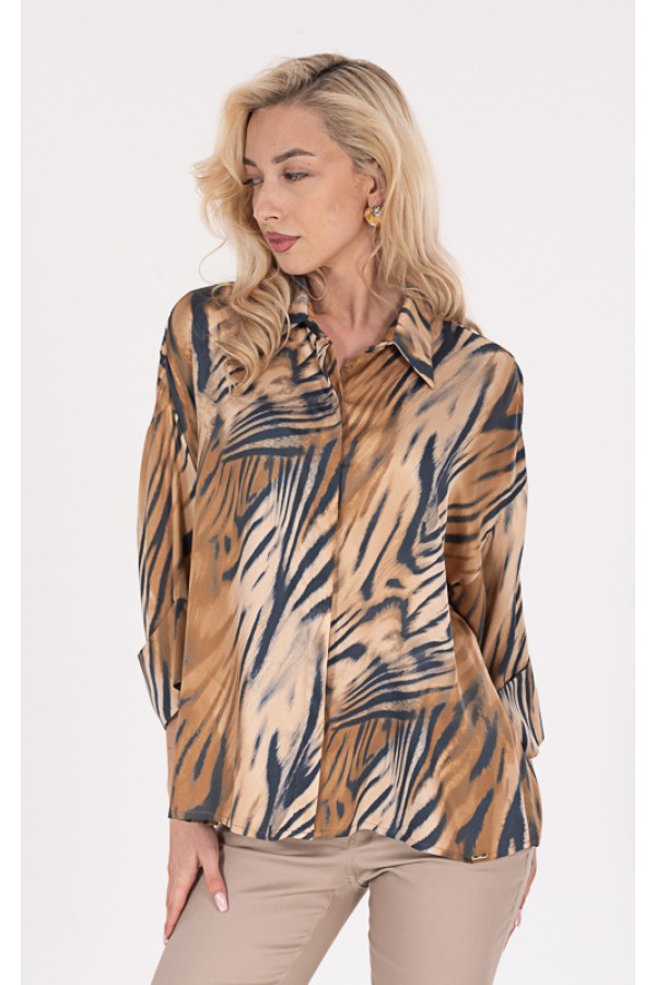 ΠΟΥΚΑΜΙΣΑ ΕΜΠΡΙΜΕ VISCOSE SATEN ΤΡΟΥΑΚΑΡ ΜΑΝΙΚΙ