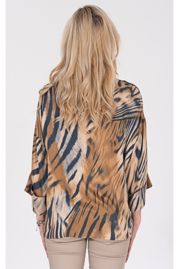 ΠΟΥΚΑΜΙΣΑ ΕΜΠΡΙΜΕ VISCOSE SATEN ΤΡΟΥΑΚΑΡ ΜΑΝΙΚΙ