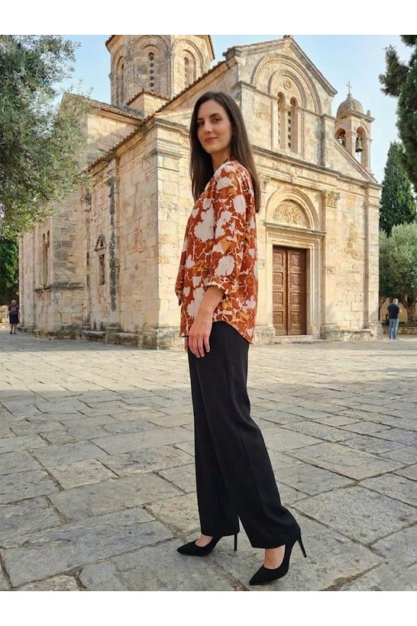 ΠΟΥΚΑΜΙΣΑ FLORAL ΜΕ ΓΙΑΚΑ ΚΑΙ ΔΕΣΙΜΟ ΜΕ ΦΙΟΓΚΟ