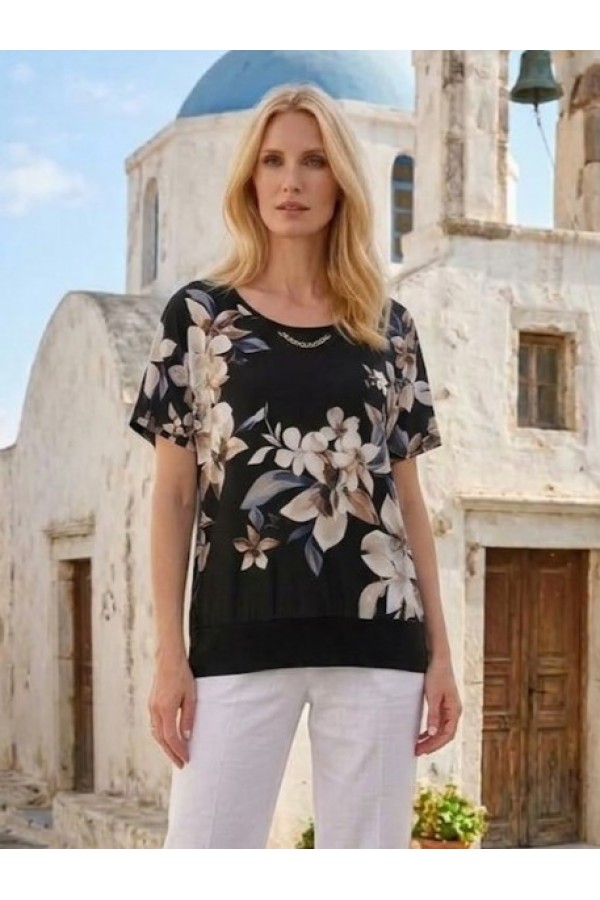 ΜΠΛΟΥΖΑ FLORAL VISCOSE