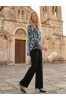 ΠΟΥΚΑΜΙΣΑ FLORAL ΓΡΑΜΜΗ LOOSE ΜΕ ΑΣΥΜΕΤΡΟ ΤΕΛΕΙΩΜΑ