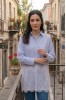 ΠΟΥΚΑΜΙΣΟ ΡΙΓΕ ΜΕ ΔΑΝΤΕΛΑ ΜΕ FLORAL ΣΧΕΔΙΑ