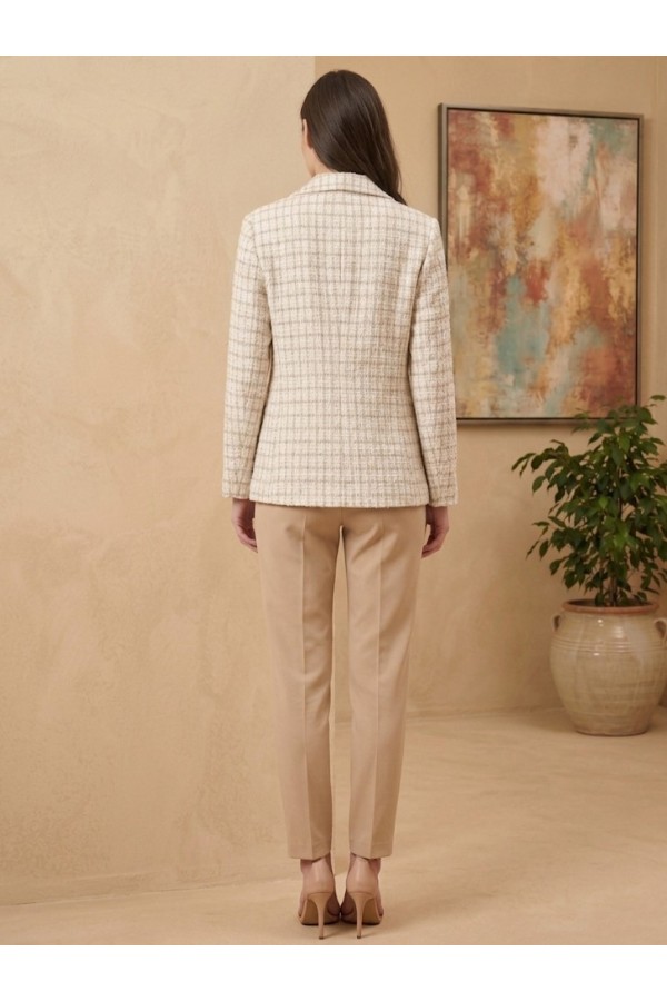 ΣΑΚΑΚΙ ΚΑΡΟ TWEED STYLE ΜΕ ΚΑΡΦΙΤΣΑ