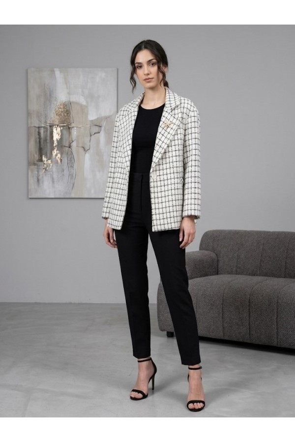 ΣΑΚΑΚΙ ΚΑΡΟ TWEED STYLE ΜΕ ΚΑΡΦΙΤΣΑ