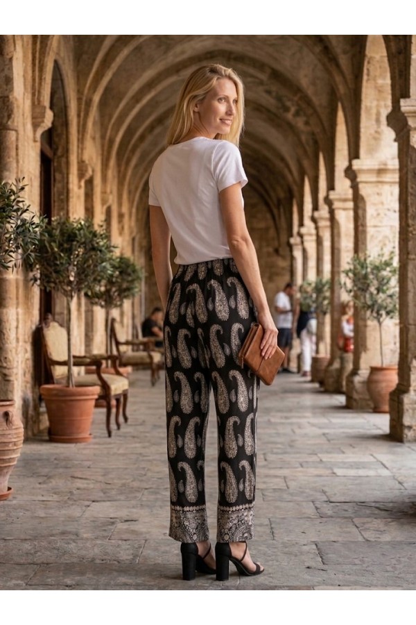 ΠΑΝΤΕΛΟΝΑ ΛΑΧΟΥΡΙ LOOSE FIT ΜΕ ΛΑΣΤΙΧΟ ΣΤΗΝ ΜΕΣΗ