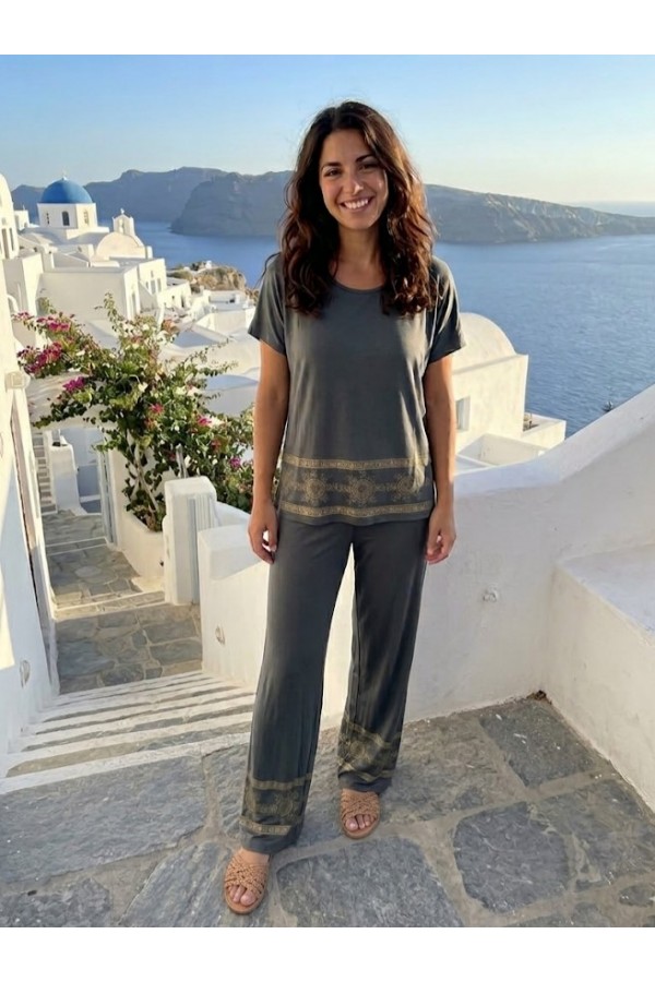 ΣΕΤ VISCOSE BAMBOO ΜΕ ΧΡΥΣΟ ΤΥΠΩΜΑ