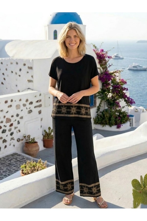 ΣΕΤ VISCOSE BAMBOO ΜΕ ΧΡΥΣΟ ΤΥΠΩΜΑ