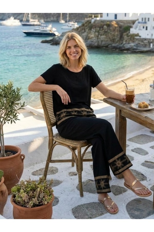 ΣΕΤ VISCOSE BAMBOO ΜΕ ΧΡΥΣΟ ΤΥΠΩΜΑ