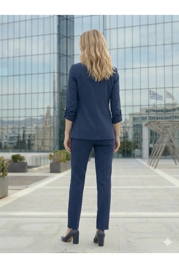 ΚΟΥΣΤΟΥΜΙ OFFICE LOOK ΜΕ ΜΑΝΙΚΙΑ ΠΟΥ ΓΙΝΟΝΤΑΙ 3/4