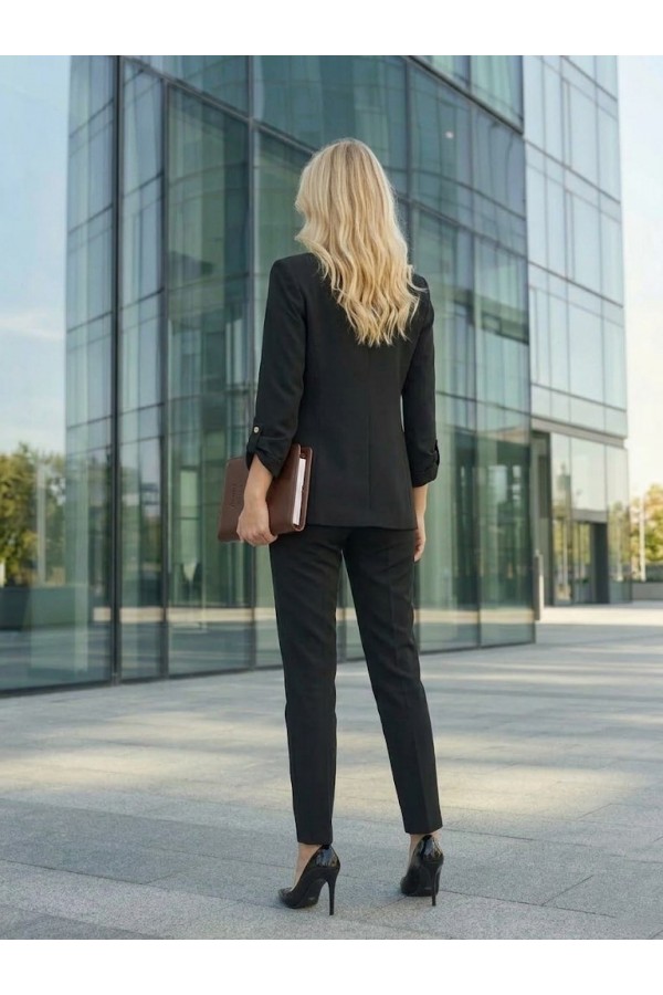 ΚΟΥΣΤΟΥΜΙ OFFICE LOOK ΜΕ ΜΑΝΙΚΙΑ ΠΟΥ ΓΙΝΟΝΤΑΙ 3/4