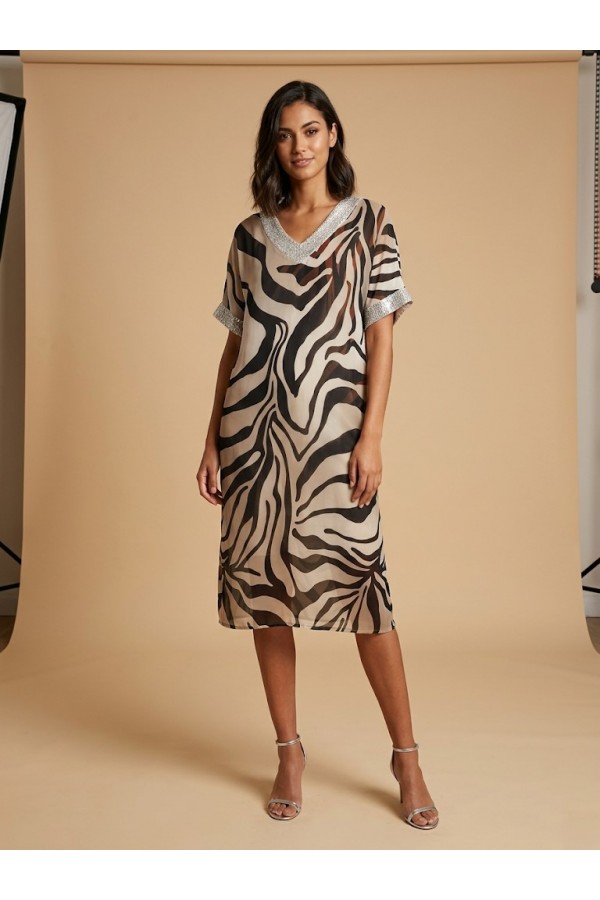 ΦΟΡΕΜΑ MIDI ANIMAL PRINT