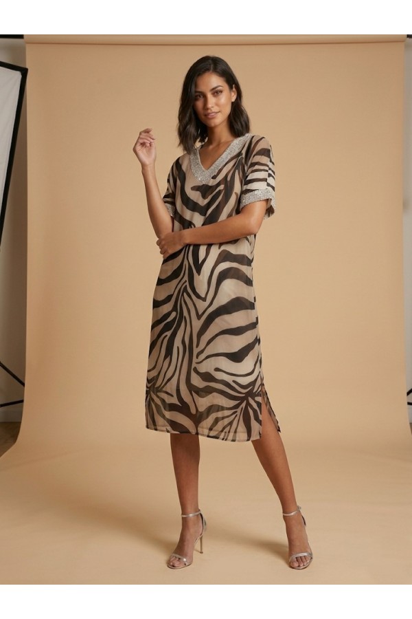 ΦΟΡΕΜΑ MIDI ANIMAL PRINT