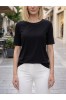 ΜΠΛΟΥΖΑ VISCOSE ΜΕ ΠΕΡΛΕΣ ΣΤΟ ΛΑΙΜΟ