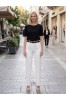 ΜΠΛΟΥΖΑ VISCOSE ΜΕ ΠΕΡΛΕΣ ΣΤΟ ΛΑΙΜΟ