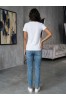 T- SHIRT ΒΑΜΒΑΚΕΡΟ ΚΟΝΤΟ ΜΑΝΙΚΙ
