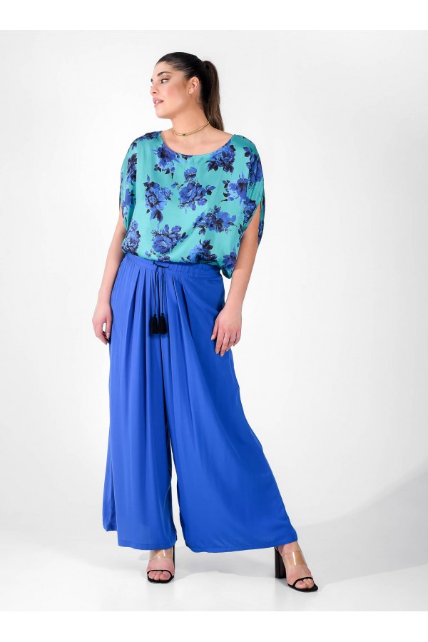 ΜΠΛΟΥΖΑ FLORAL ΛΑΙΜΟΚΟΨΗ
