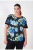 ΜΠΛΟΥΖΑ VISCOSE FLORAL ΛΑΙΜΟΚΟΨΗ