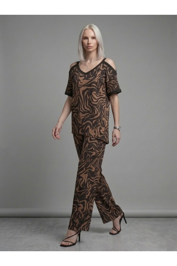 ΣΕΤ ΒΑΜΒΑΚΕΡΟ  ANIMAL PRINT SLIM FIT