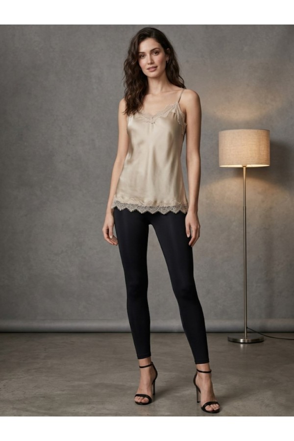 ΜΠΛΟΥΖΑ CAMISOLE ΣΑΤΕΝ ΣΕ LINGERIE STYLE