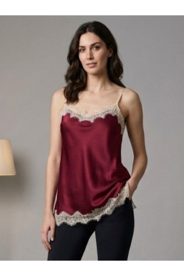 ΜΠΛΟΥΖΑ CAMISOLE ΣΑΤΕΝ ΣΕ LINGERIE STYLE