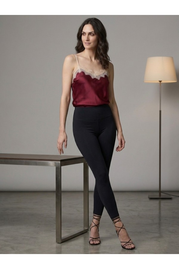 ΜΠΛΟΥΖΑ CAMISOLE ΣΑΤΕΝ ΣΕ LINGERIE STYLE