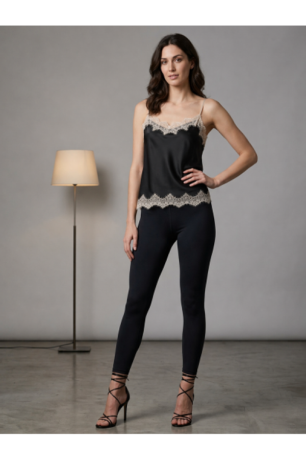 ΜΠΛΟΥΖΑ CAMISOLE ΣΑΤΕΝ ΣΕ LINGERIE STYLE