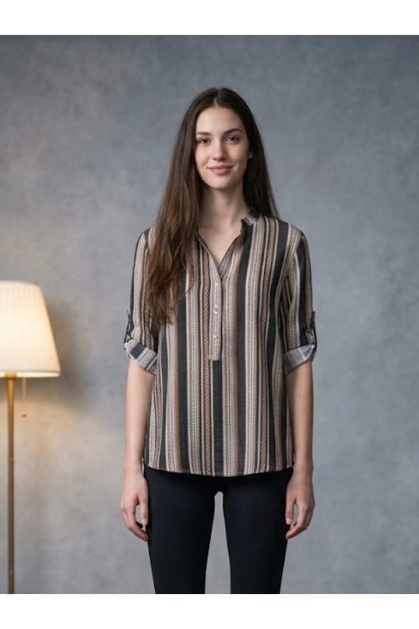 ΠΟΥΚΑΜΙΣΑ BOHO STYLE ΜΕ ETHNIC ΜΟΤΙΒΟ