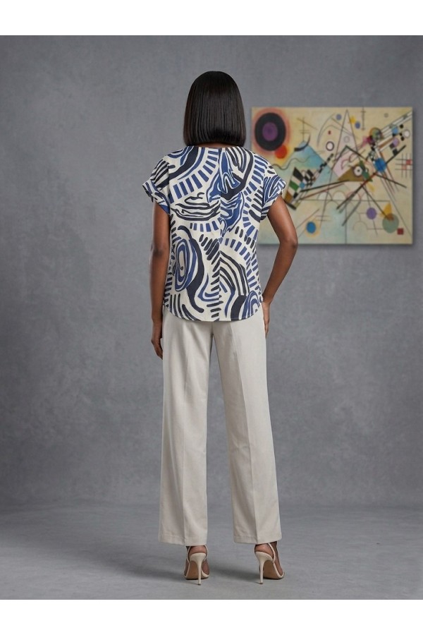 ΜΠΛΟΥΖΑ TUNIC STYLE ΜΟΤΙΒΟ ABSTRACT