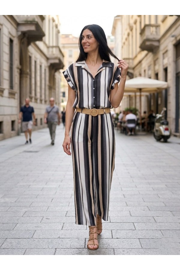 ΣΕΤ ΠΑΝΤΕΛΟΝΙ - ΠΟΥΚΑΜΙΣΟ COLOR- BLOCKING SLIM FIT