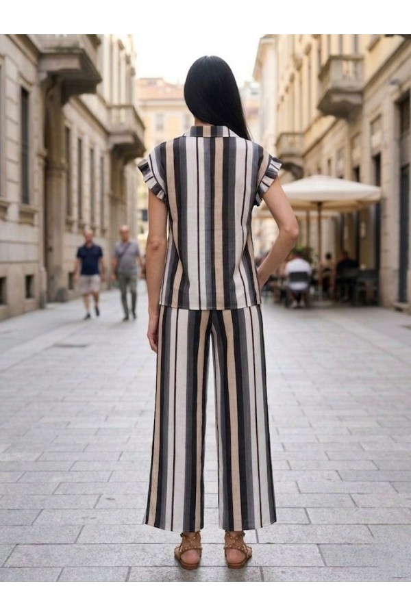 ΣΕΤ ΠΑΝΤΕΛΟΝΙ - ΠΟΥΚΑΜΙΣΟ COLOR- BLOCKING SLIM FIT