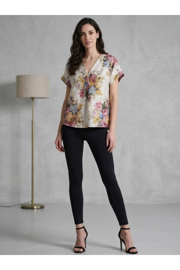 ΜΠΛΟΥΖΑ FLORAL ΛΑΙΜΟΚΟΨΗ ΒΕ