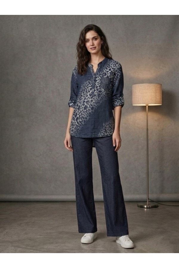ΜΠΛΟΥΖΑ TUNIC STYLE ΜΕ ΜΑΟ ΓΙΑΚΑ