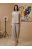 SET LINEN LOOK ΜΕ FLORAL ΜΟΤΙΒΟ