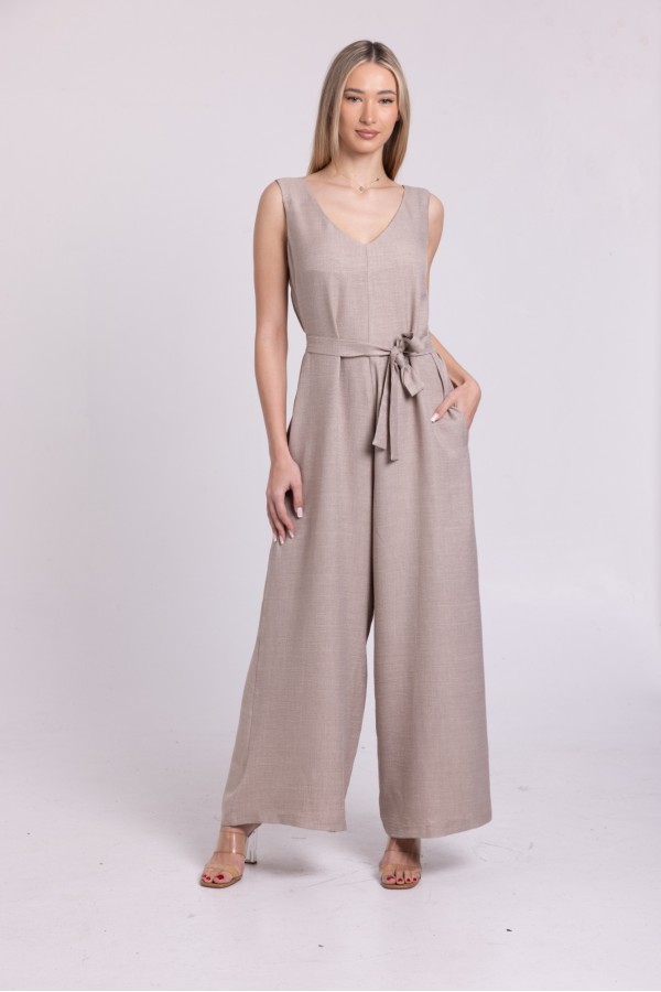ΦΟΡΜΑ (JUMPSUIT)  LINEN LOOK