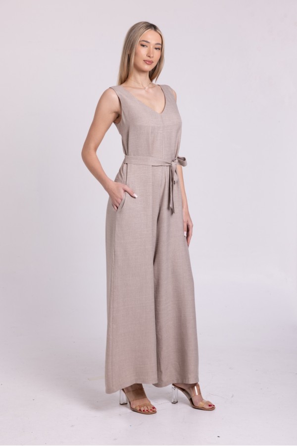 ΦΟΡΜΑ (JUMPSUIT)  LINEN LOOK