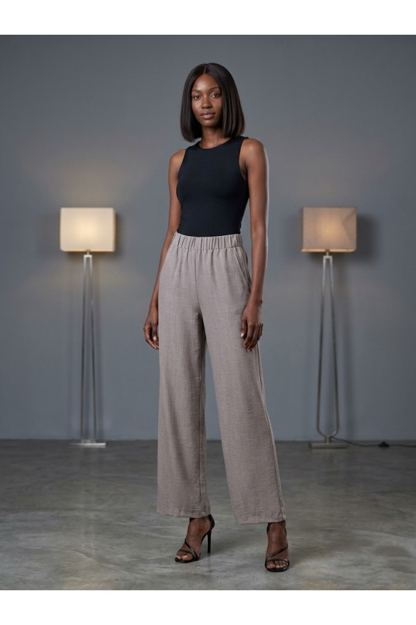 ΠΑΝΤΕΛΟΝΙ ΨΗΛΟΜΕΣΟ LINEN LOOK